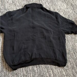 Wilfred Silk Black Short Sleeve Shirt
